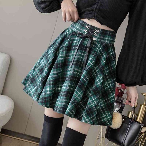 gothic punk harajuku women plaid print skirt lace up hip hop winter casual green grey red plaid pleated woolen skater punk 2021, Black
gothic punk harajuku women plaid print skirt lace up hip hop winter casual green grey red plaid pleated woolen skater punk 2021, Black