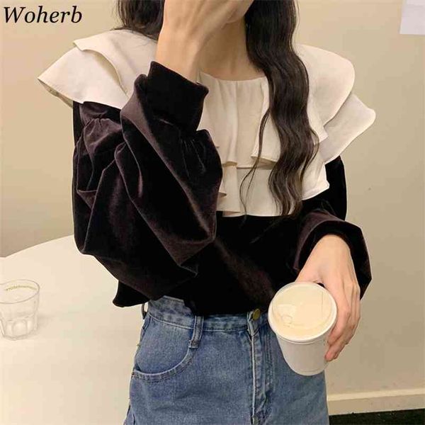 elegant velvet blouse peter pan colloar kawaii woman blouses shirt korean chic casual all match blusas femme 210519, White
elegant velvet blouse peter pan colloar kawaii woman blouses shirt korean chic casual all match blusas femme 210519, White
