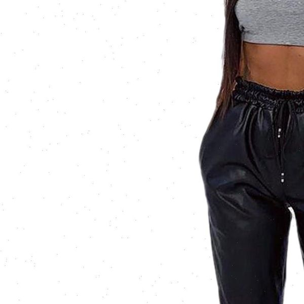 spring autumn fashion leather sweatpants women capris casual high waist solid color drawstring tapered with pockets, Black;white
spring autumn fashion leather sweatpants women capris casual high waist solid color drawstring tapered with pockets, Black;white