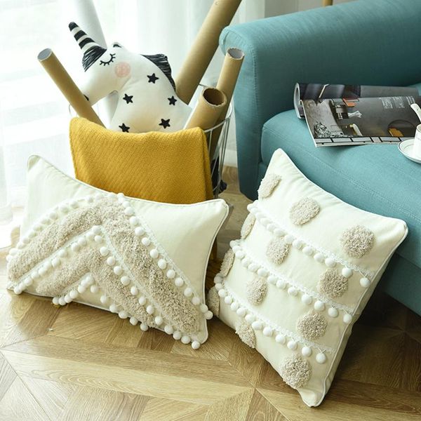 cushion/decorative pillow boho decor handmade embroidery cover circle with pompom cushion 45x45cm decorative case sham
cushion/decorative pillow boho decor handmade embroidery cover circle with pompom cushion 45x45cm decorative case sham