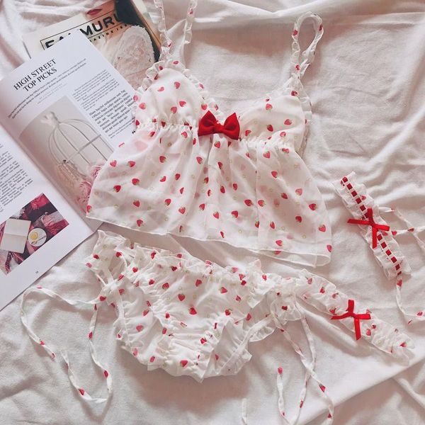 bras sets japanese anime style pink striped strawberry maid costume women's lingerie 4pcs set bra & panties bikini tie version cute, Red;black
bras sets japanese anime style pink striped strawberry maid costume women's lingerie 4pcs set bra & panties bikini tie version cute, Red;black