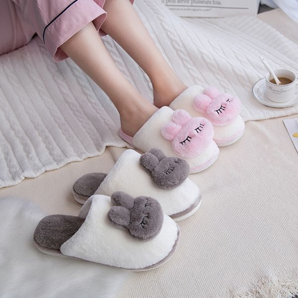 women cotton slippers winter cute warm plush soft thick sole shoes non-slip men couples home indoor bedroom ladies fur slides, Black
women cotton slippers winter cute warm plush soft thick sole shoes non-slip men couples home indoor bedroom ladies fur slides, Black