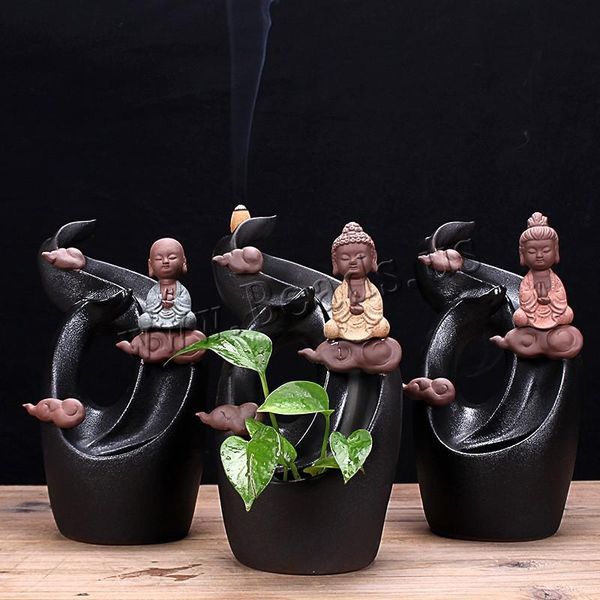 fragrance lamps creative small buddha incense burner smoke waterfall backflow ceramic holder censer use in home teahouse
fragrance lamps creative small buddha incense burner smoke waterfall backflow ceramic holder censer use in home teahouse