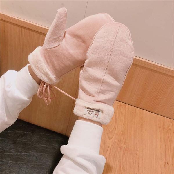 five fingers gloves winter cute korean student mittens cartoon finger hanging neck warm thickening plus velvet cotton plush simple, Blue;gray
five fingers gloves winter cute korean student mittens cartoon finger hanging neck warm thickening plus velvet cotton plush simple, Blue;gray