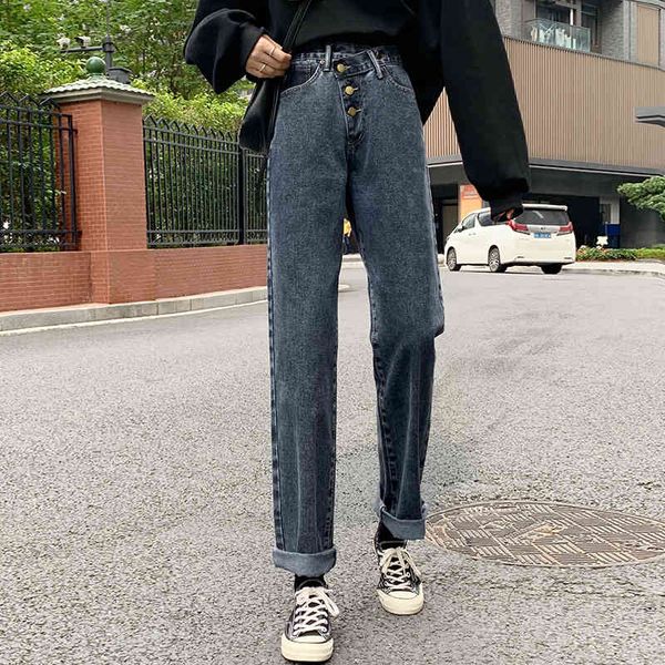 sml spring autumn korean style women denim pants casual irregular button high waist straight long denim jeans pants(f9006) 210423, Blue
sml spring autumn korean style women denim pants casual irregular button high waist straight long denim jeans pants(f9006) 210423, Blue