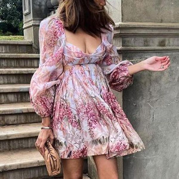 casual dresses fashion summer women elegant backless floral printed dress lantern sleeve square collar ladies, Black;gray
casual dresses fashion summer women elegant backless floral printed dress lantern sleeve square collar ladies, Black;gray
