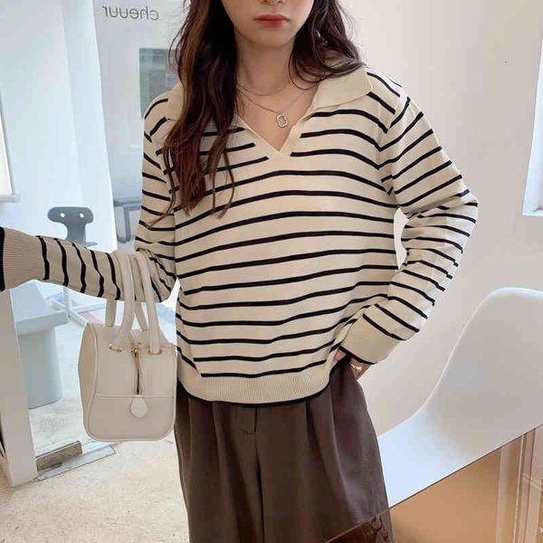 women's sweaters female t-shirt student spring and autumn stripe retro with female v-neck knit pullover french style selling a40 ko9m, White;black
women's sweaters female t-shirt student spring and autumn stripe retro with female v-neck knit pullover french style selling a40 ko9m, White;black