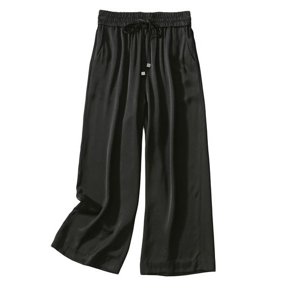 fashionable pants 2021 spring and summer wide ee elastic waist design friendly loose version leg, Black;white
fashionable pants 2021 spring and summer wide ee elastic waist design friendly loose version leg, Black;white