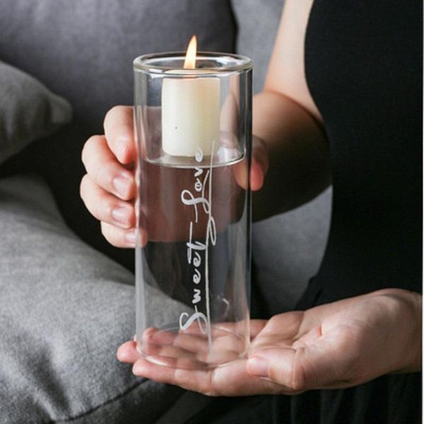 candle holders romantic high-grade glass candlestick home wedding decoration wind transparent crystal handmade
candle holders romantic high-grade glass candlestick home wedding decoration wind transparent crystal handmade