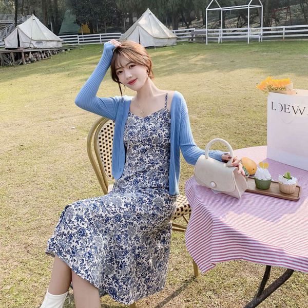 women's tracksuits tracksuitsspring and summer foreign style suspender cardigan suit hepburn floral dress french base skirt 3dx9, Gray
women's tracksuits tracksuitsspring and summer foreign style suspender cardigan suit hepburn floral dress french base skirt 3dx9, Gray
