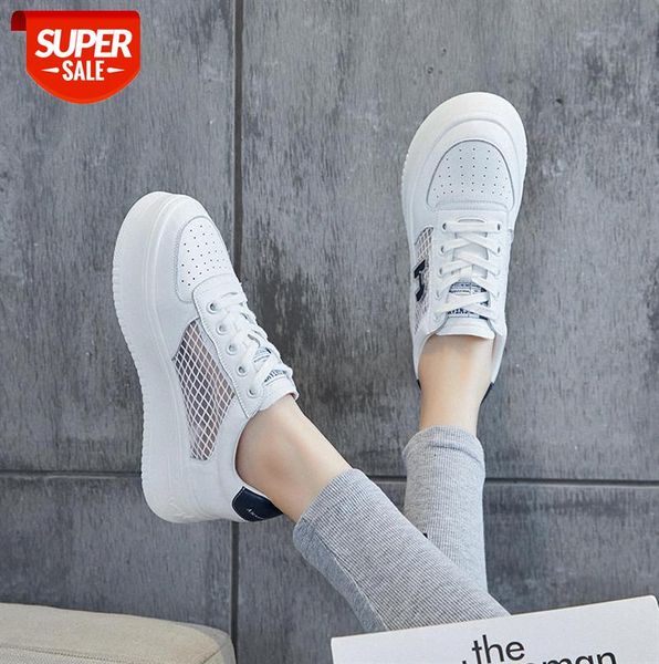 women's mesh white shoes, breathable cowhide sneakers, thin thick-soled high-rise casual hollow single shoes #7p64
women's mesh white shoes, breathable cowhide sneakers, thin thick-soled high-rise casual hollow single shoes #7p64