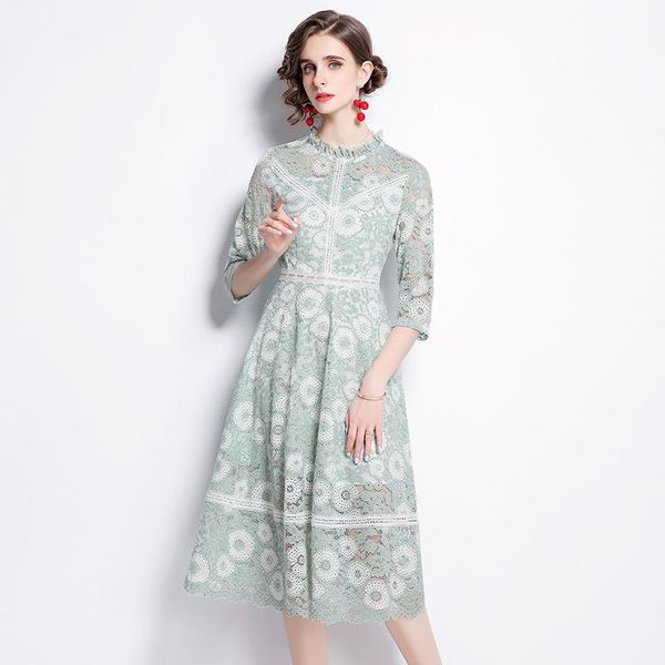 casual dresses fitaylor summer women fashion lace stand collar high waist dress female elegant a-line three quarter sleeve slim long, Black;gray
casual dresses fitaylor summer women fashion lace stand collar high waist dress female elegant a-line three quarter sleeve slim long, Black;gray