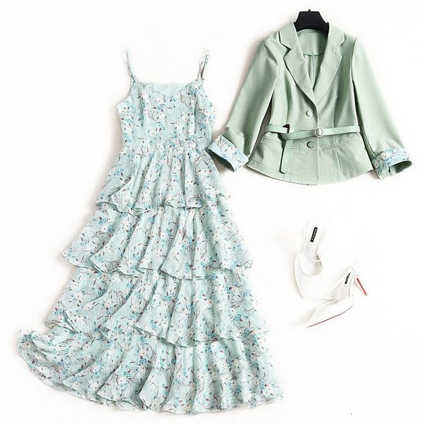 two piece dress elegant spring women engraved office lady lacquer blazer + floral print plied in layers chiffon sash dress 2 piece 9jwc, White
two piece dress elegant spring women engraved office lady lacquer blazer + floral print plied in layers chiffon sash dress 2 piece 9jwc, White