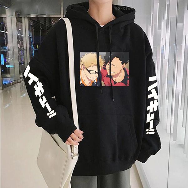 men's hoodies & sweatshirts kuroo tetsurou kei tsukishima haikyuu anime sportswear men harajuku fashion volleyball junior loose casual, Black
men's hoodies & sweatshirts kuroo tetsurou kei tsukishima haikyuu anime sportswear men harajuku fashion volleyball junior loose casual, Black