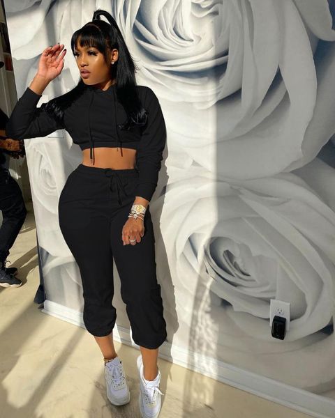 women's two piece pants women tracksuit set, White
