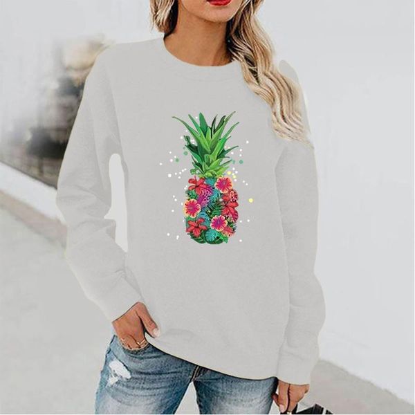 women's hoodies & sweatshirts pineapple gothic fun printed o-neck solid color autumn long sleeve pullover clothes femme, Black
women's hoodies & sweatshirts pineapple gothic fun printed o-neck solid color autumn long sleeve pullover clothes femme, Black