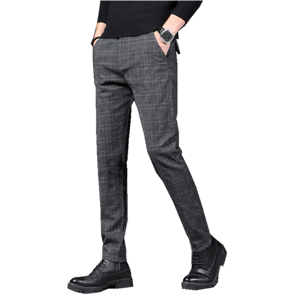 men's pants spring summer design casual slim pant straight trousers male fashion stretch business men, Black
men's pants spring summer design casual slim pant straight trousers male fashion stretch business men, Black