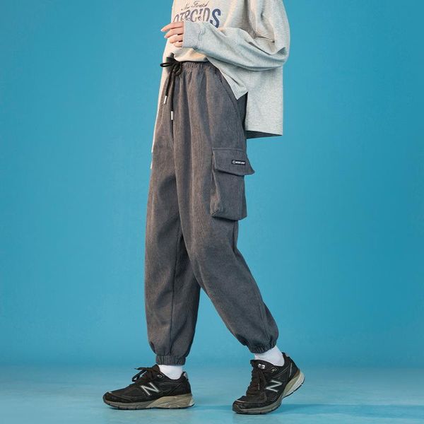 women's pants & capris fashion women pant corduroy pockets loose casual cargo korean sweatpants tie feet streetwear teen girls, Black;white
women's pants & capris fashion women pant corduroy pockets loose casual cargo korean sweatpants tie feet streetwear teen girls, Black;white