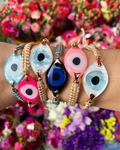 charm bracelets colorful evil eye beaded handmade braided string good luck nazar amulet bangle lucky turkish religious symbol jewelry, Golden;silver
charm bracelets colorful evil eye beaded handmade braided string good luck nazar amulet bangle lucky turkish religious symbol jewelry, Golden;silver