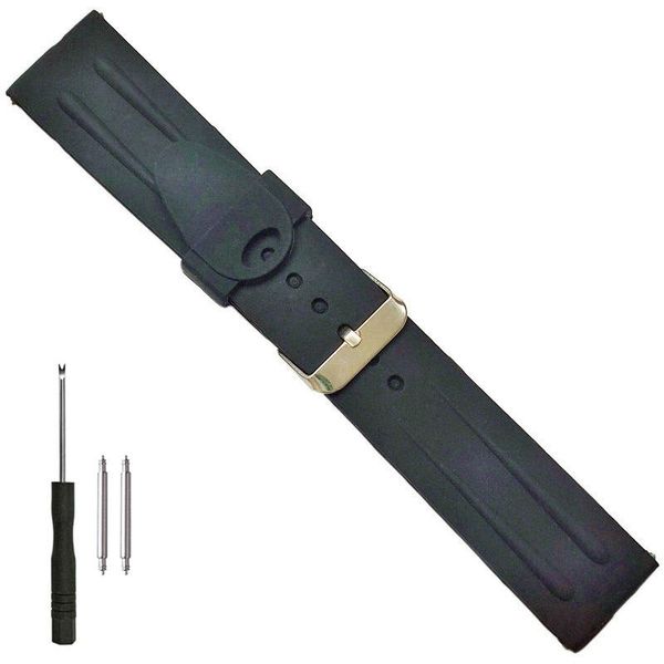 watch bands 24mm silicone rubber band for mens casual black soft classic replacement strap, Black;brown
watch bands 24mm silicone rubber band for mens casual black soft classic replacement strap, Black;brown