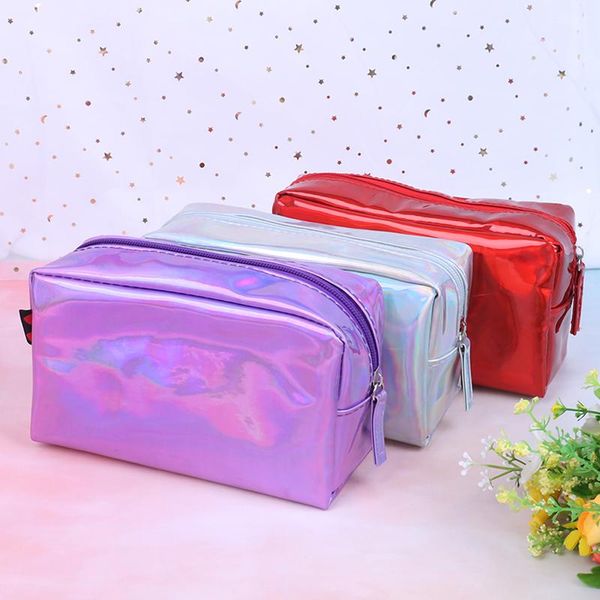 laser cosmetic bag zipper toiletry cases makeup case fashion holographic pouch 5 colors bags &
laser cosmetic bag zipper toiletry cases makeup case fashion holographic pouch 5 colors bags &