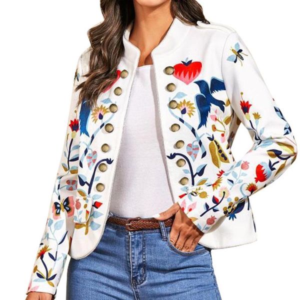 women's suits & blazers women vintage blazer fashion print splice long sleeve pocket outerwear button cardigan coat elegant femenino#30, White;black
women's suits & blazers women vintage blazer fashion print splice long sleeve pocket outerwear button cardigan coat elegant femenino#30, White;black