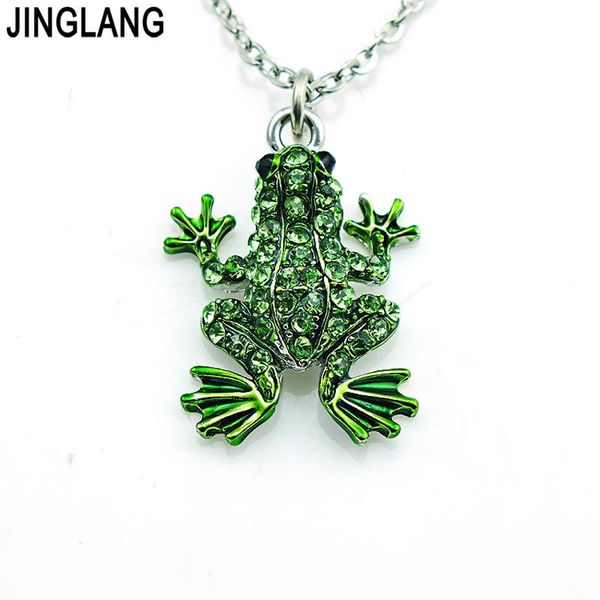 pendant necklaces jinglang retail fashion pendants necklace 2 color rhinestone frog animal charms for girls jewelry, Silver
pendant necklaces jinglang retail fashion pendants necklace 2 color rhinestone frog animal charms for girls jewelry, Silver