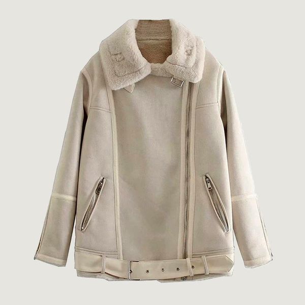 women's fur & faux womens suede coat casual ladies zipper outwear jacket street fashion warm motorcycle overcoat autumn winter, Black
women's fur & faux womens suede coat casual ladies zipper outwear jacket street fashion warm motorcycle overcoat autumn winter, Black