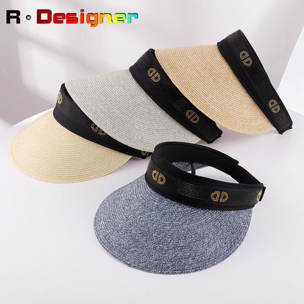 wide brim hats hat seaside vacation sunscreen sun all-match straw empty female leisure sports woman, Blue;gray
wide brim hats hat seaside vacation sunscreen sun all-match straw empty female leisure sports woman, Blue;gray