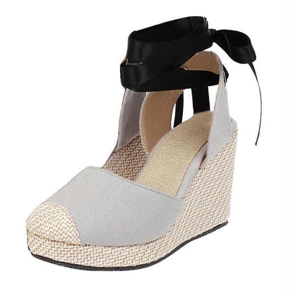 women canvas lace-up sandals thick-soled ethnic style wedge shoes 2021 platform wedges high heels sandals#316, Black
women canvas lace-up sandals thick-soled ethnic style wedge shoes 2021 platform wedges high heels sandals#316, Black