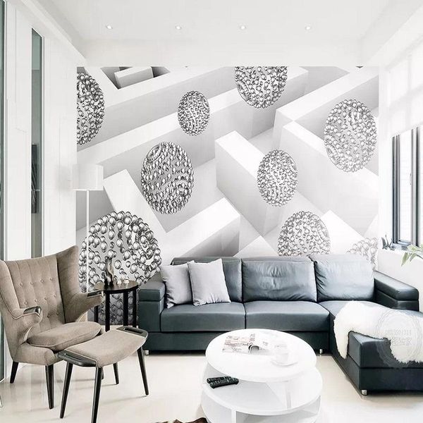 wallpapers custom large mural 3d wallpaper modern fashion creative space metal ball bedroom tv back wall decor deep 5d embossed
wallpapers custom large mural 3d wallpaper modern fashion creative space metal ball bedroom tv back wall decor deep 5d embossed