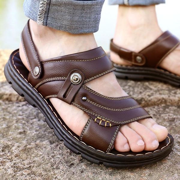sandals 2021 classics casual summer shoes men genuine leather solid flats beach plus size zapatos hombre, Black
sandals 2021 classics casual summer shoes men genuine leather solid flats beach plus size zapatos hombre, Black