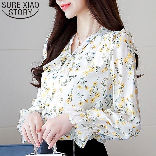 autumn fashion chiffon blouses long sleeve v-neck casual bow printed women clothing office lady 5522 50 210415, White
autumn fashion chiffon blouses long sleeve v-neck casual bow printed women clothing office lady 5522 50 210415, White