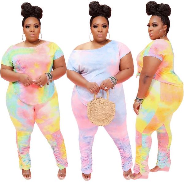 xl-4xl plus size two piece set short sleeve tshirt and pants outfits for women tie dye printed streetwear stracksuit h225 women's, White
xl-4xl plus size two piece set short sleeve tshirt and pants outfits for women tie dye printed streetwear stracksuit h225 women's, White