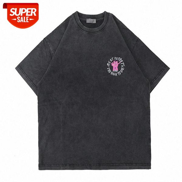 trendy high street simple washed and old printed t-shirt color contrast fun monster print short-sleeved tee male #bh3x, White;black
trendy high street simple washed and old printed t-shirt color contrast fun monster print short-sleeved tee male #bh3x, White;black