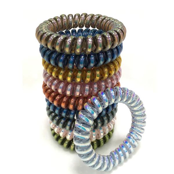 2021 fashion shiny hair coil ties girls women rubber hair bands rope rings telephone wire cord gum hair tie bracelet stretchy scrunchy, Slivery;white
2021 fashion shiny hair coil ties girls women rubber hair bands rope rings telephone wire cord gum hair tie bracelet stretchy scrunchy, Slivery;white
