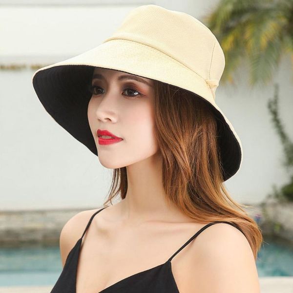 bucket hats men women cotton polyester double sided wide brim flat sunproof fisherman cap travel apparel accessories outdoor, Black;white
bucket hats men women cotton polyester double sided wide brim flat sunproof fisherman cap travel apparel accessories outdoor, Black;white