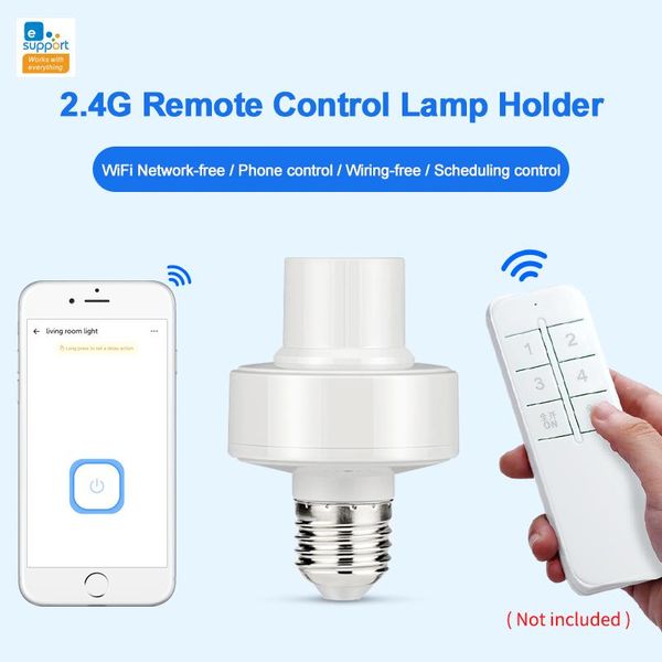 lamp holders & bases smart bulb e27 holder 2.4g home light socket adapter bluetooth protocol ewelink app remote control automation modules
lamp holders & bases smart bulb e27 holder 2.4g home light socket adapter bluetooth protocol ewelink app remote control automation modules