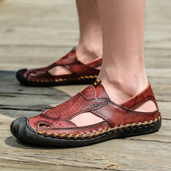 trend slippers shoes summer men's korean cool 1 british breathable leather set foot lazy casual zwtd, Black
trend slippers shoes summer men's korean cool 1 british breathable leather set foot lazy casual zwtd, Black