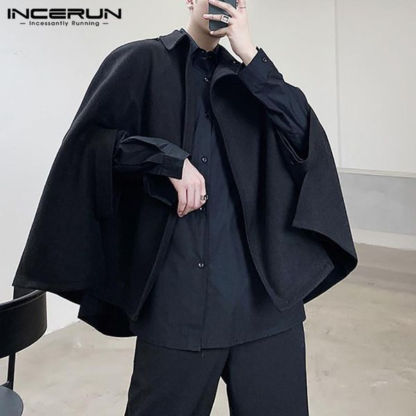 men's trench coats incerun fashion loose windbreaker men solid color irregular man punk style ponchos streetwear cloak masculina 5xl 7, Tan;black
men's trench coats incerun fashion loose windbreaker men solid color irregular man punk style ponchos streetwear cloak masculina 5xl 7, Tan;black