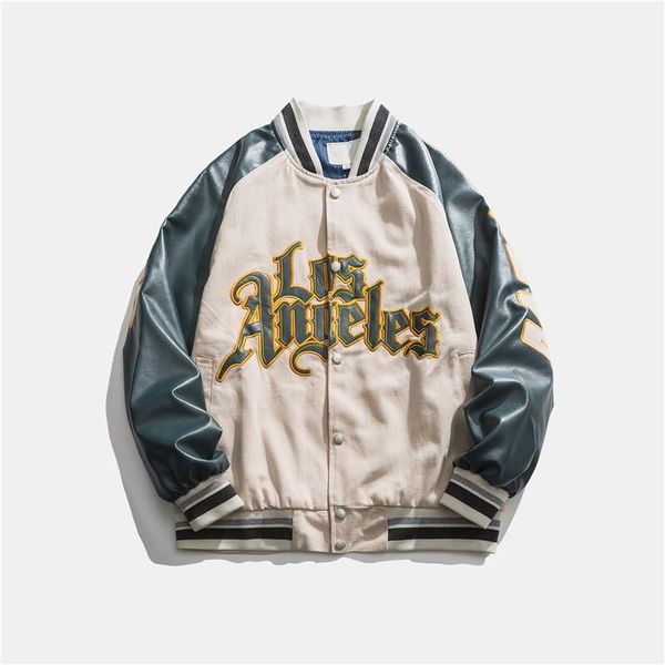 chaowai 2021 spring baseball collar jacket college style fashion contrast color stitching letter print coat for men men's jackets, Black;brown
chaowai 2021 spring baseball collar jacket college style fashion contrast color stitching letter print coat for men men's jackets, Black;brown
