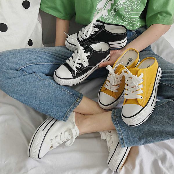 ins canvas shoes women's 2021 korean version baotou inner height half slippers summer no heel lazy 8057training sneakers
ins canvas shoes women's 2021 korean version baotou inner height half slippers summer no heel lazy 8057training sneakers
