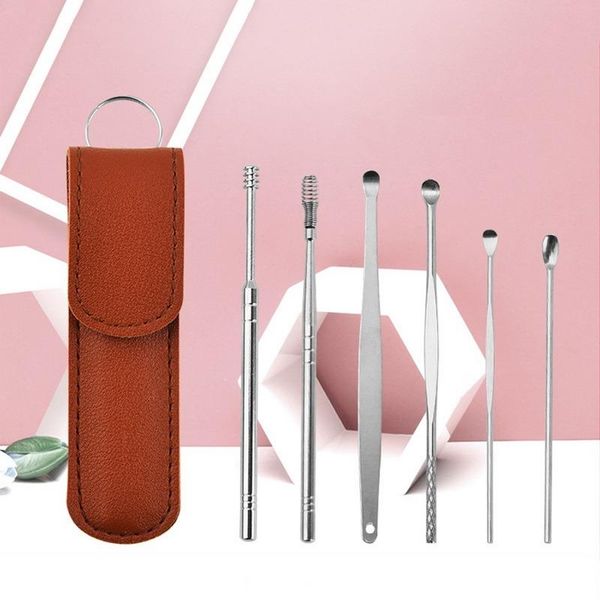 professional hand tool sets 6pcs/set ear wax pickers removal cleaner stainless earpick earwax remover curette pick cleaning
professional hand tool sets 6pcs/set ear wax pickers removal cleaner stainless earpick earwax remover curette pick cleaning