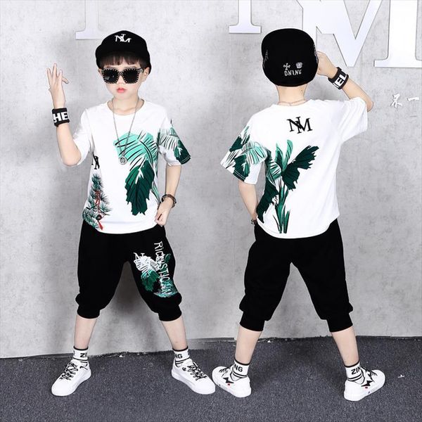 2 pcs children summer clothes set boys t shirt pants casual sports suits 6 8 10 12 13 14 years, White
2 pcs children summer clothes set boys t shirt pants casual sports suits 6 8 10 12 13 14 years, White