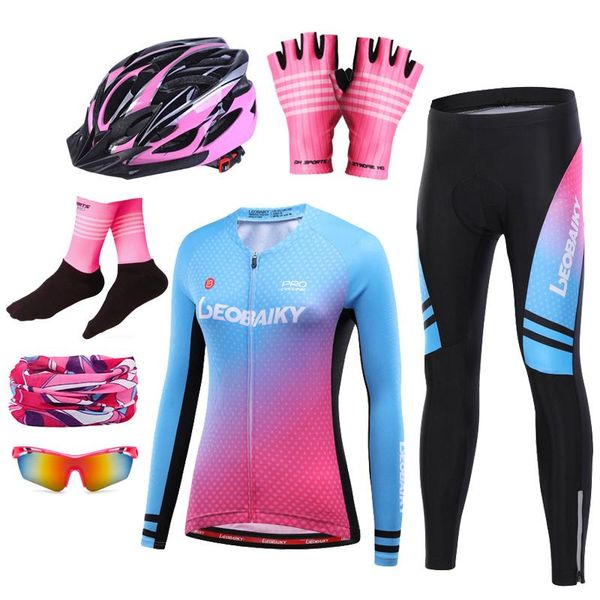 racing sets spring autumn mtb bike clothing women pro team cycling jersey set woman long sleeve bicycle clothes ladies sports wear, Black;blue
racing sets spring autumn mtb bike clothing women pro team cycling jersey set woman long sleeve bicycle clothes ladies sports wear, Black;blue