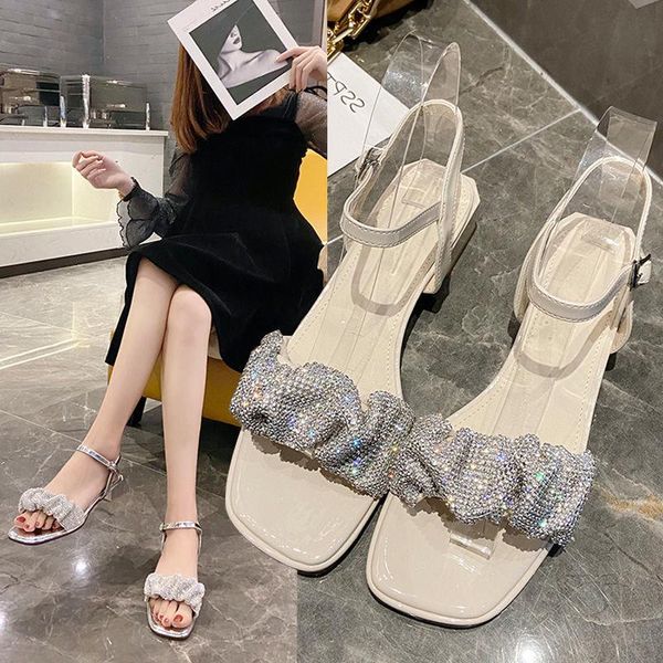 sandals women's summer 2021 sparkling rhinestones word with chunky heel fairy style square toe fashion shoes, Black
sandals women's summer 2021 sparkling rhinestones word with chunky heel fairy style square toe fashion shoes, Black