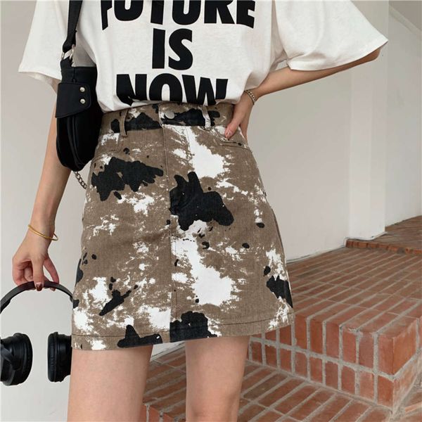 party dresses denim half length women's korean chic fashion camouflage a-line summer high waist short versatile slim skirt tsy7, White;black
party dresses denim half length women's korean chic fashion camouflage a-line summer high waist short versatile slim skirt tsy7, White;black