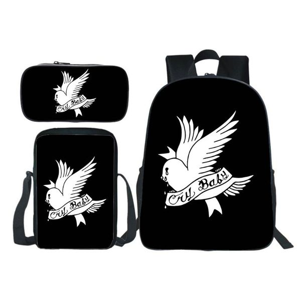 backpack lil peep 3d print lover hip hop bookbag three-piece suit 16 inch school bags teen boy girl bag mochila
backpack lil peep 3d print lover hip hop bookbag three-piece suit 16 inch school bags teen boy girl bag mochila