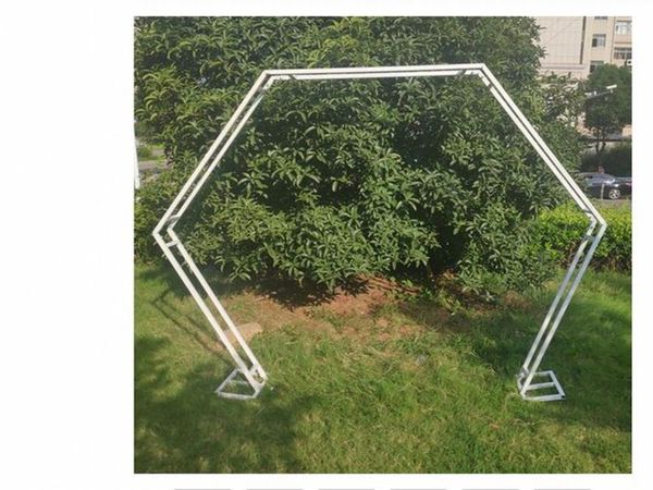 party decoration double hexagonal arch wrought iron shelf flower stand background frame wedding props birthday supplies
party decoration double hexagonal arch wrought iron shelf flower stand background frame wedding props birthday supplies