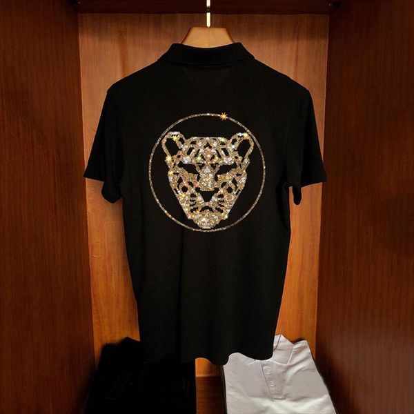 leopard diamond breathable hip hop men polos slim fit shirt student trend handsome personality short sleeve, White;black
leopard diamond breathable hip hop men polos slim fit shirt student trend handsome personality short sleeve, White;black